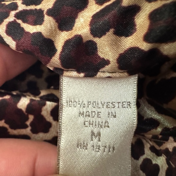 Leopard Print Women’s Long Shirt - Picture 3 of 4